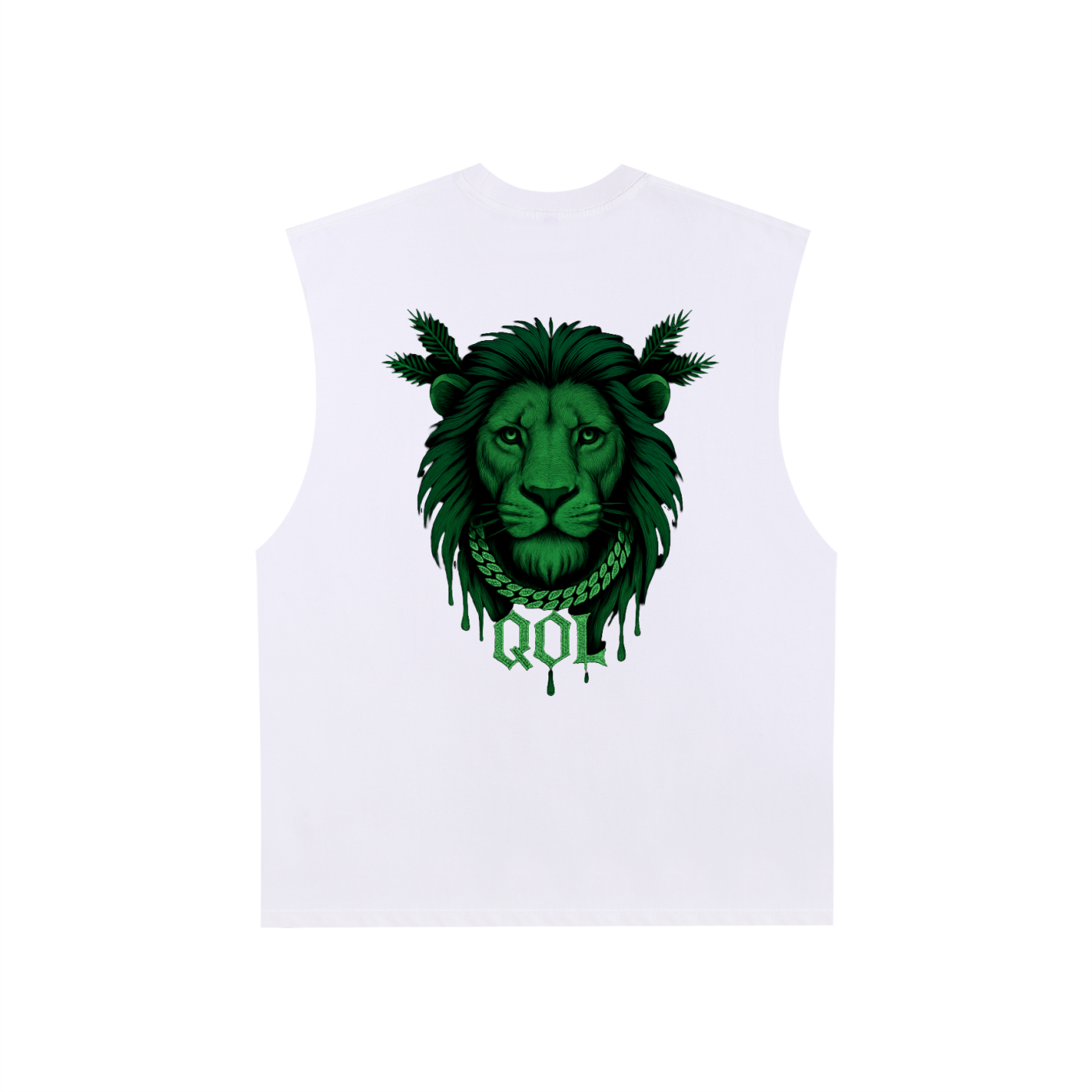 Raw Edge Cotton Tank Top